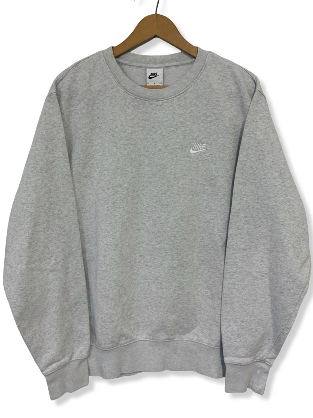 Nike Men's Grey Crewneck Sweatshirt